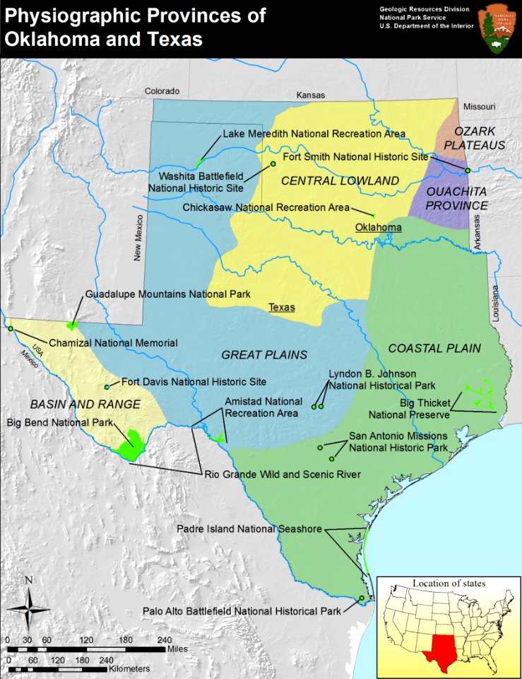 Physiographic provinces of Oklahoma and Texas (26308261684)
