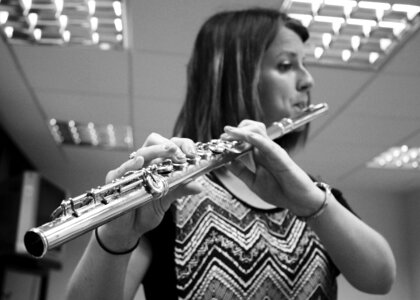 Flute women concert photo