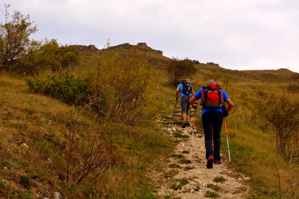 Mountain backpack trekking