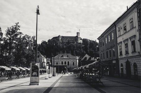 Town village lamp posts