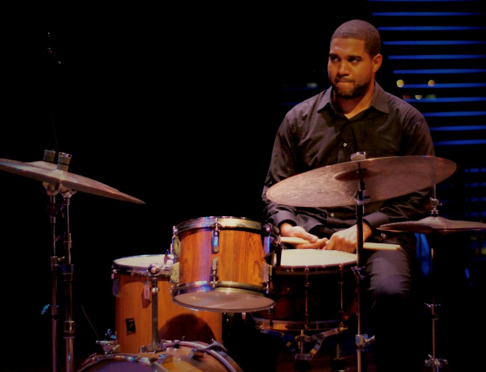 Steve Lehman Trio, 3 october 2012 BIM huis Amsterdam - Damion Reid (50933926002)