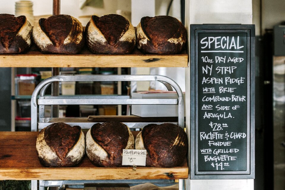 Commercial menu board
