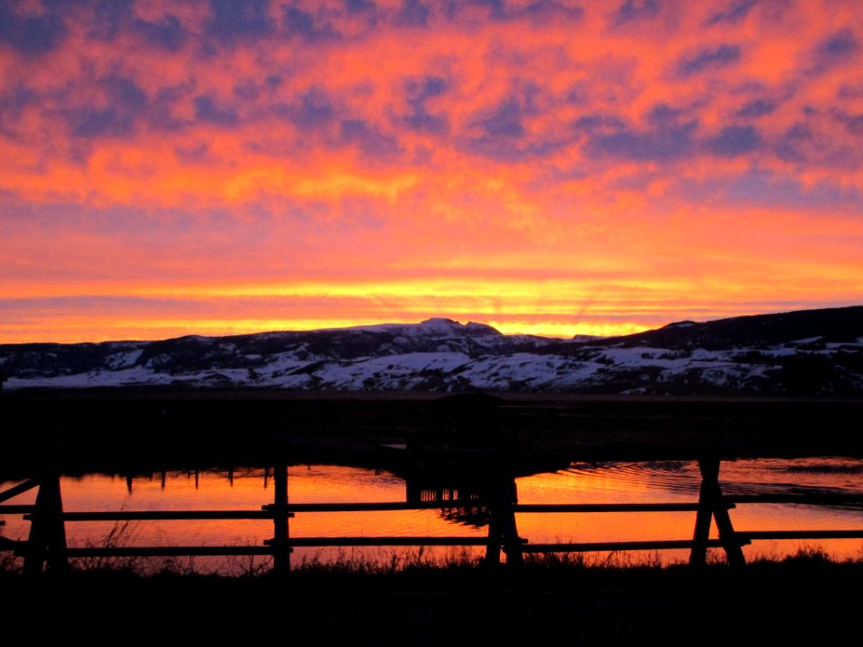 Sunrise on Sleeping Indian Pond at Jackson National Fish Hatchery (49753496786)