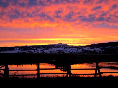 Sunrise on Sleeping Indian Pond at Jackson National Fish Hatchery (49753496786)