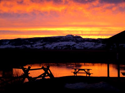 Sunrise on Sleeping Indian Pond at Jackson National Fish Hatchery (49753496801)