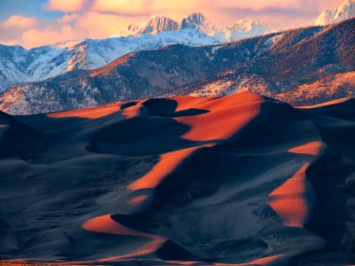 Sunset on Dunes and Kit Carson Mountain (49985495478)