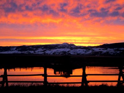 Sunrise on Sleeping Indian Pond at Jackson National Fish Hatchery (49753496711)