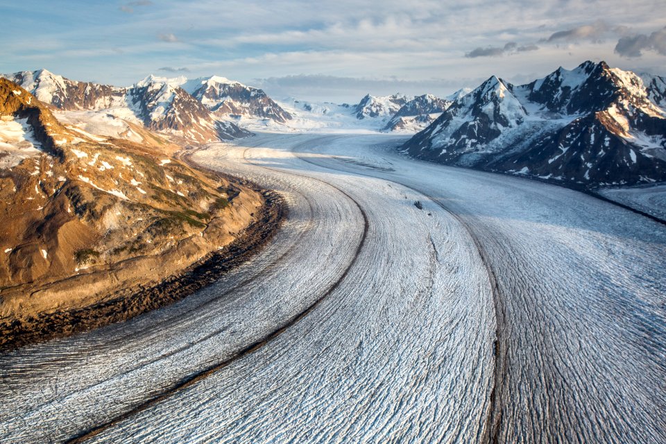 Sunset on the Bremner Glacier (25158889047)