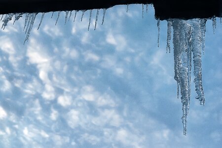 Snow coldly icicle photo