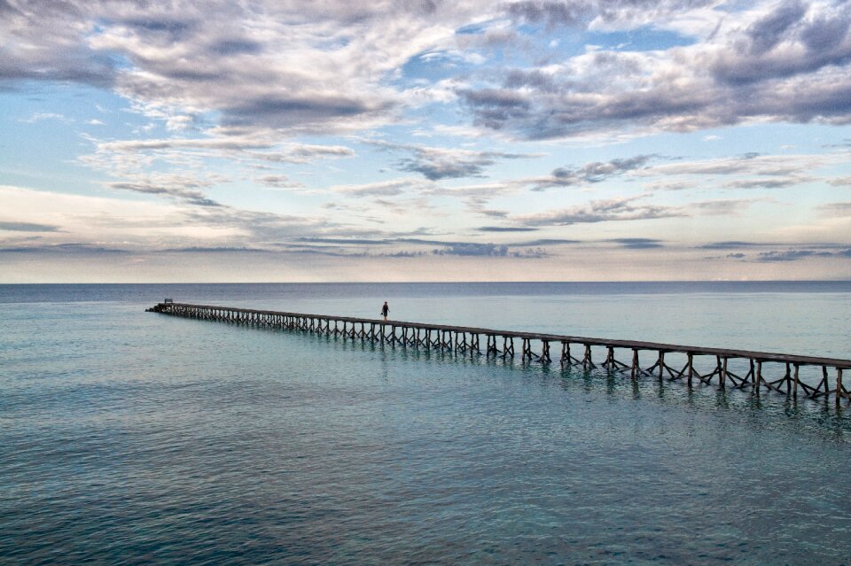 Sky beach pier