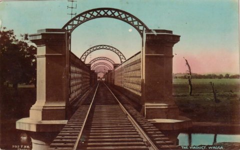 The Viaduct at Wagga Wagga, N.S.W. - very early 1900s (49865648952)