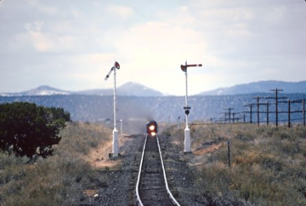 These are intermediate semaphores at MP 15027 between sidings at Corona, NM (MP 1491) and Duran (MP 1511) April 1983 -- 14 Photos (32182639124)