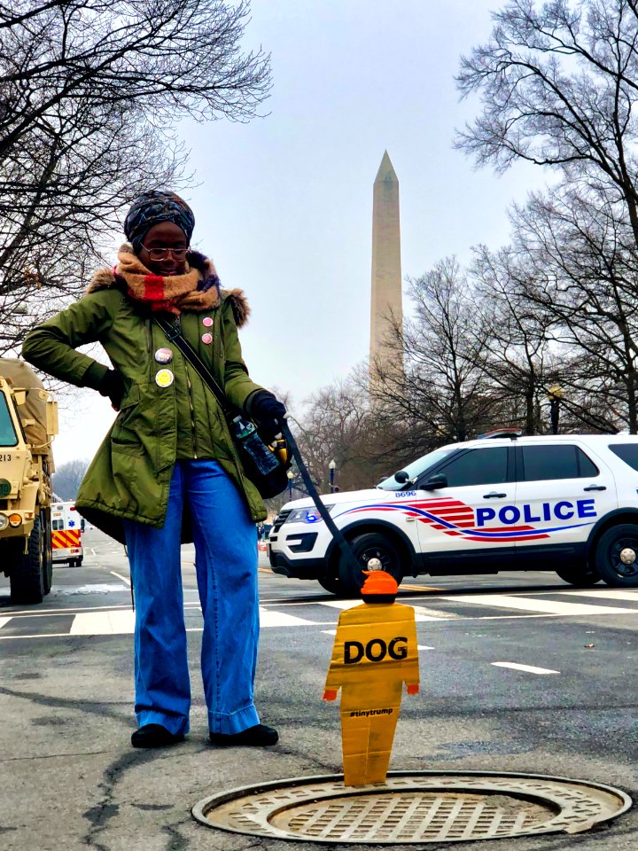 Tiny trump at the 2019 Women's March in Washington D.C. (32957107478)