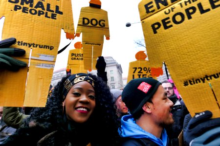 Tiny trump at the 2019 Women's March in Washington D.C. (39867616213)