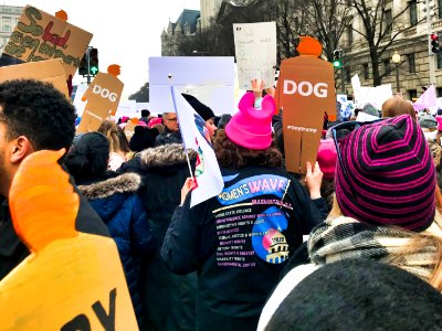 Tiny trump at the 2019 Women's March in Washington D.C. (46107620294) photo