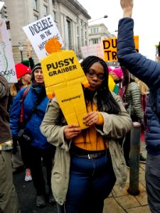 Tiny trump at the 2019 Women's March in Washington D.C. (45917972495) photo