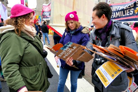 Tiny trump at the 2019 Women's March in Washington D.C. (46832774321)