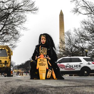 Tiny trump at the 2019 Women's March in Washington D.C. (46107497414)
