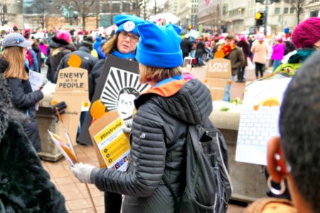 Tiny trump at the 2019 Women's March in Washington D.C. (46780500482)