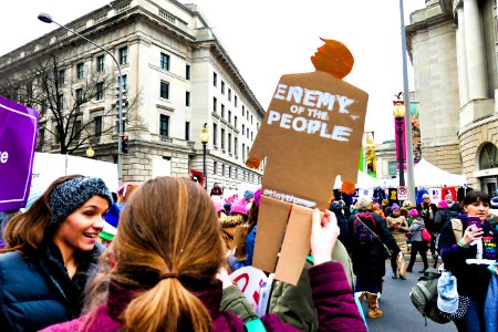Tiny trump at the 2019 Women's March in Washington D.C. (46832758171)