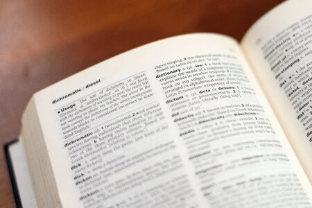 Education dictionary information photo