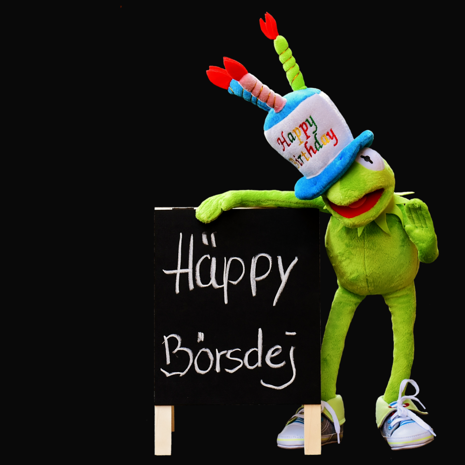 Frog greeting card joy
