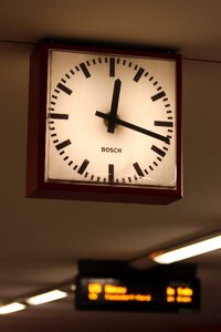 Time railway station clock face