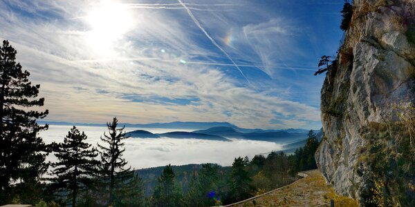 Sky landscape panoramic image