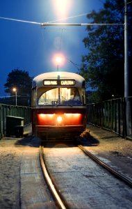 TTC 4418 (PCC) a HIGH PARK CARLTON car on the Danforth Loop, Toronto, ONT on July 3, 1966 (22555791576) photo