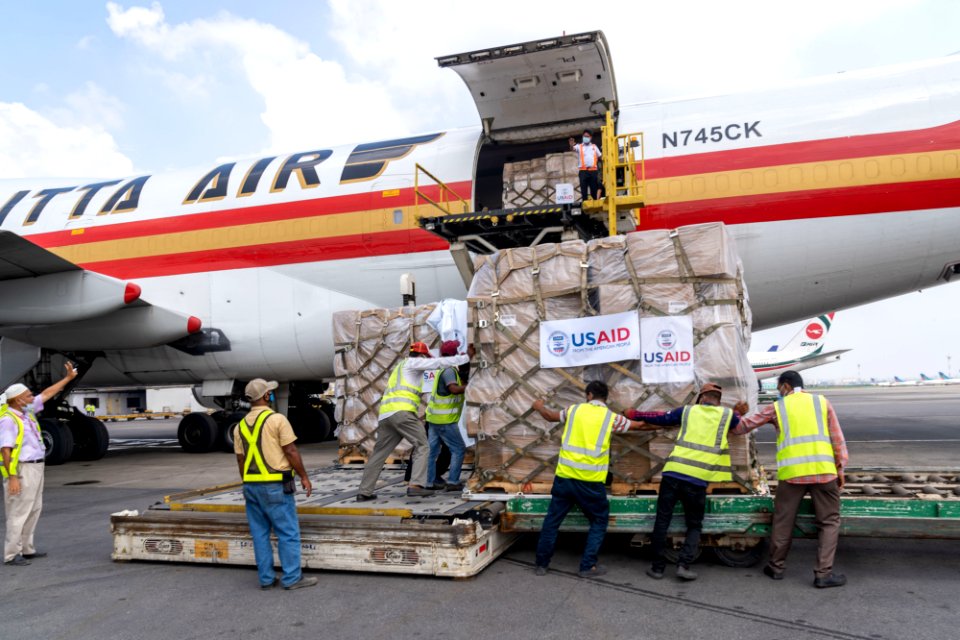 U.S. Embassy Dhaka Deputy Chief of Mission JoAnne Wagner handover 2nd shipment of medical supplies to Bangladesh. (51245375412)
