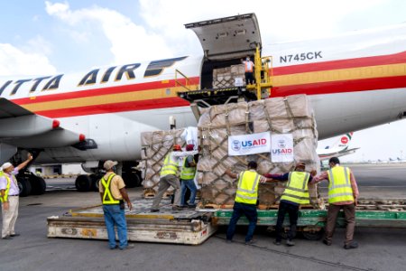 U.S. Embassy Dhaka Deputy Chief of Mission JoAnne Wagner handover 2nd shipment of medical supplies to Bangladesh. (51245375412)