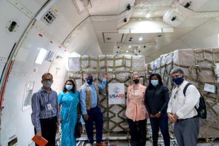 U.S. Embassy Dhaka Deputy Chief of Mission JoAnne Wagner handover 2nd shipment of medical supplies to Bangladesh. (51246847869)
