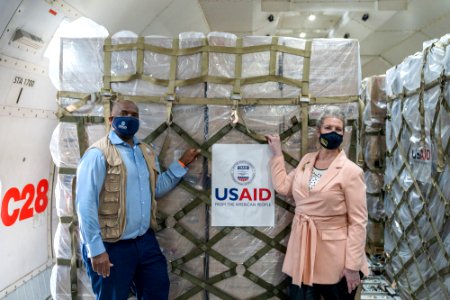 U.S. Embassy Dhaka Deputy Chief of Mission JoAnne Wagner handover 2nd shipment of medical supplies to Bangladesh. (51245375582)