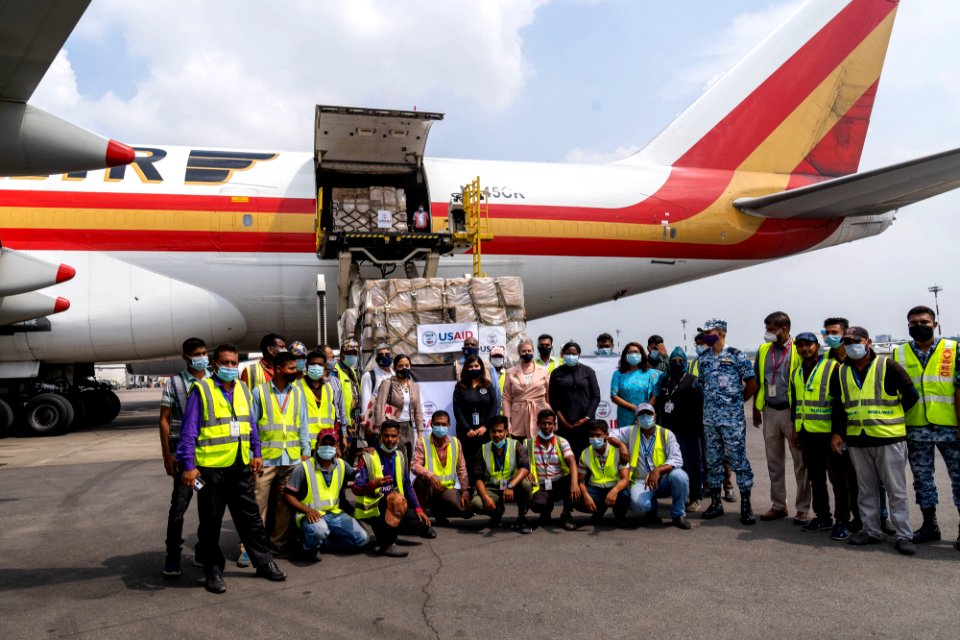 U.S. Embassy Dhaka Deputy Chief of Mission JoAnne Wagner handover 2nd shipment of medical supplies to Bangladesh. (51247144335)