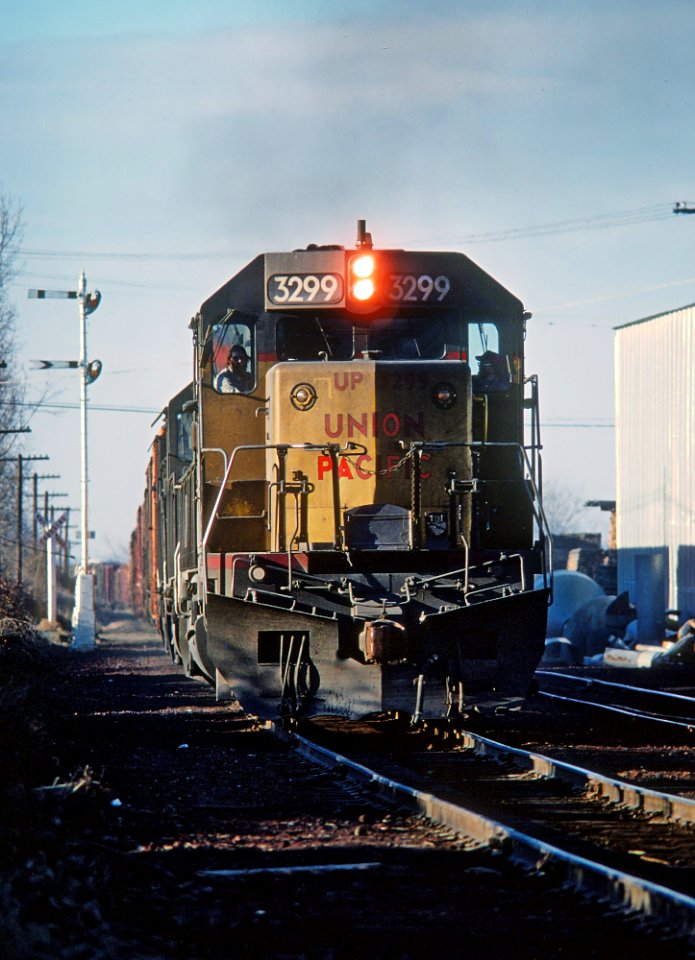 UP 3299 in Ashland, OR in January 1979 (33110132091)