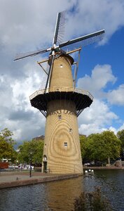 Mill blades blue sky brandersmolen photo