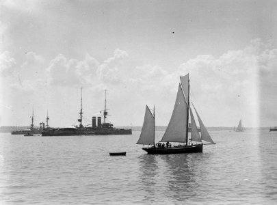 A general view of the ships at Spithead during the Fleet Review RMG P00027