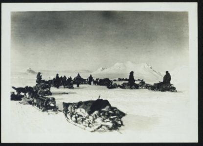 A halt in Collinson's fjord, Baldwin-Ziegler Polar Expedition, April 1902 LCCN2011645317