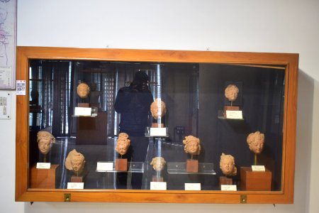 A Group of Teracotta Heads