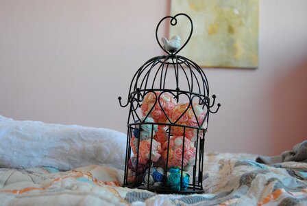 Ornament bird pastel colors
