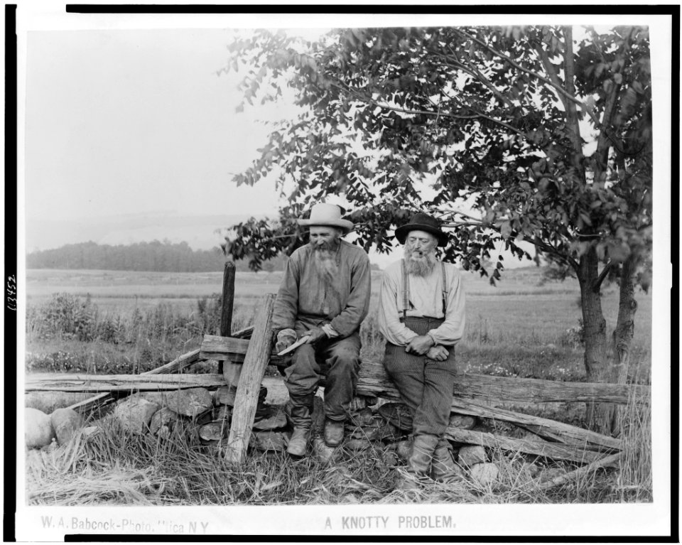 A knotty problem - W.A. Babcock Photo, Utica NY. LCCN95506204
