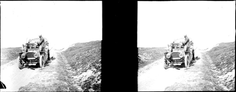A l'eau auto Béraldi, Luchon, août 1906, TRU C 48 - Fonds Trutat
