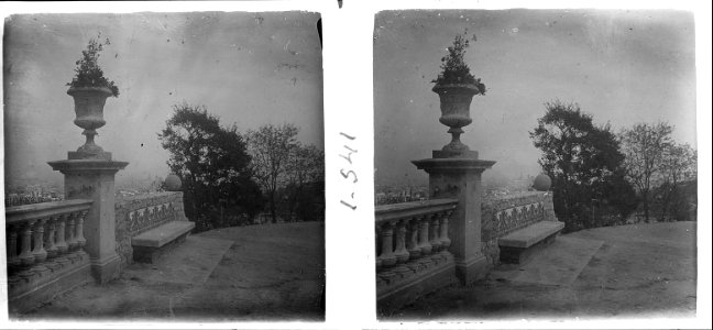 A la terrassa del parc de Montjuïc