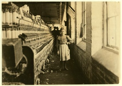 A little spinner in a Georgia Cotton Mill. LOC nclc.05403