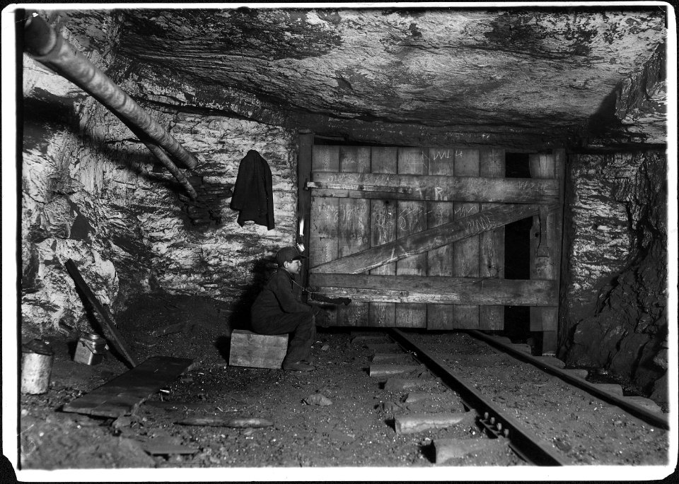 A lonely job. Waiting all alone in the dark for a trip to come through - NARA - 523375