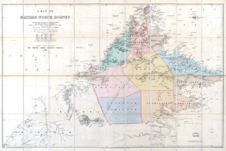 A map of British North Borneo