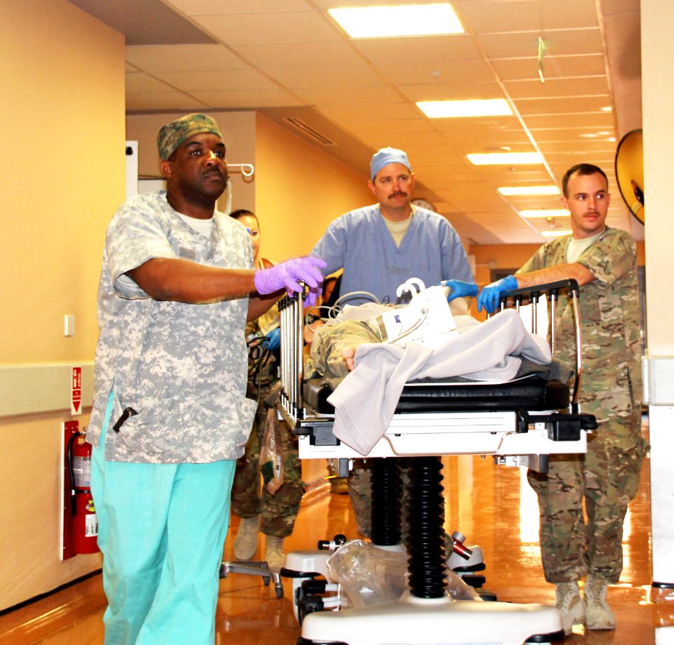 A massive casualty training exercise in Afghanistan 141120-N-JY715-168
