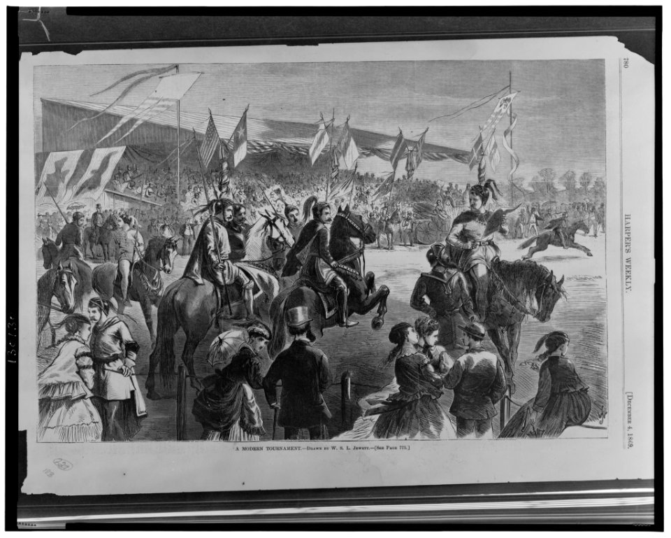 A modern tournament - drawn by W.S.L. Jewett. LCCN2002695555