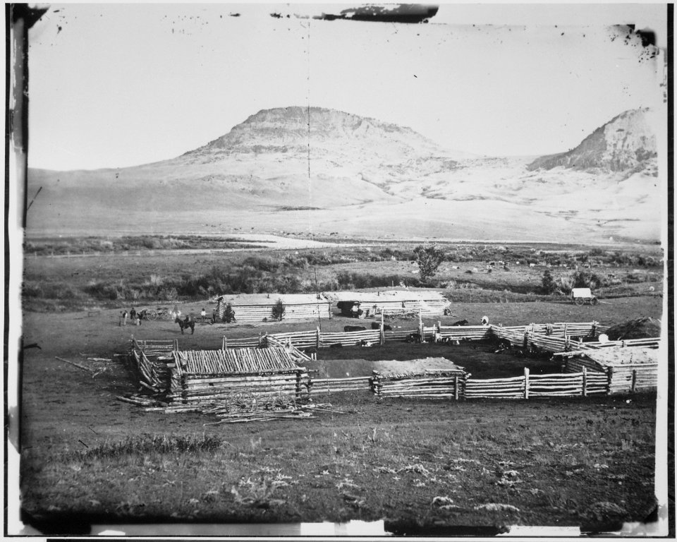 A Montana ranch, comfortable if not elegant, and the home of many well-to-do persons engaged in mining or stock-raising. - NARA - 516622
