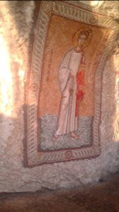 A mosaic from the Upper Ostrog monastery, Montenegro (before 1930s)